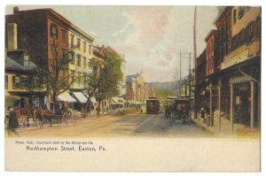 Northampton Street, Easton, Pennsylvania Unused Divided Rotograph Postcard ©1905