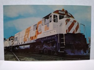 Railroad Postcard Train Railway Burlington Northern  Locomotive Patriotic 1776