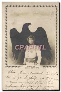 Old Postcard Fancy Sarah Bernhardt L & # 39aiglon Eagle