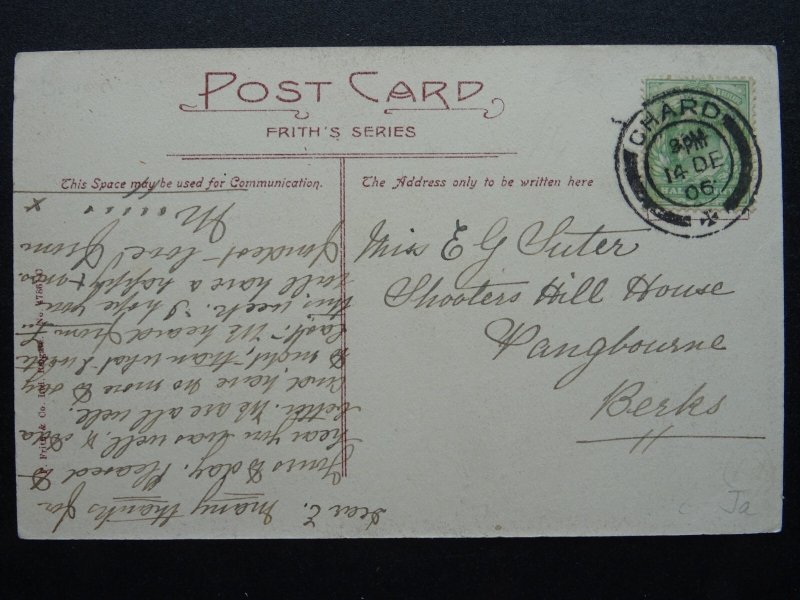 Devon HONITON LACE MAKER & LACE c1906 Postcard by Frith