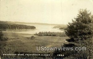 Real Photo, Friendship River - Maine ME  