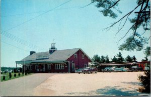 Vtg South Carver Massachusetts MA Edaville Railroad Station Train Depot Postcard