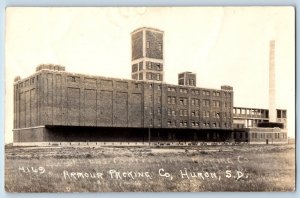 Huron South Dakota SD Postcard RPPC Photo Armour Picking Co. Building c1940's