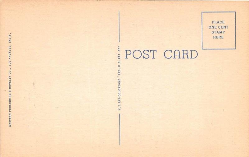 C77/ Victorville California Ca Postcard Linen Large Letter Greetings Keep Flying