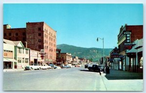 RATON, NM New Mexico ~ Street Scene BUSINESS SECTION Bus Depot c1950s Postcard