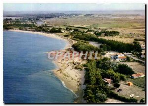 Modern Postcard Ile de Re Les Portes en Re Char March Aerial view Focus on th...