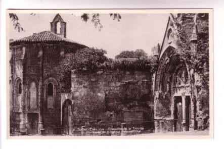 Real Photo, Church, Saint Emilion, France,