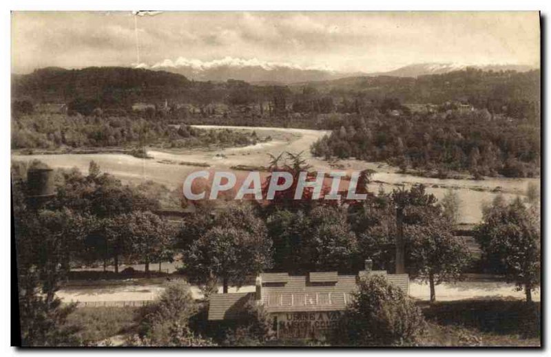 Old Postcard Pau La Chaine Des Pyrenees Factory