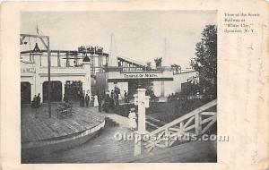 View of the Scenic Railway at White City Syracuse, NY, USA 1906 