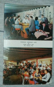 VINTAGE PARISIAN SIDEWALK CAFE HIGH POINT INN MT POCONO PA POSTCARD *CLEAN*
