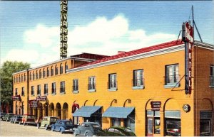 Santa Fe, NM New Mexico  DE VARGAS HOTEL~Jeffa's Bar  ca1940's Linen Postcard