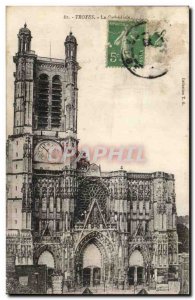 Troyes Old Postcard The Cathedral St Pierre