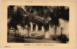 CPA AK DAHOMEY - Cotonou - Maison Européeune (86806)