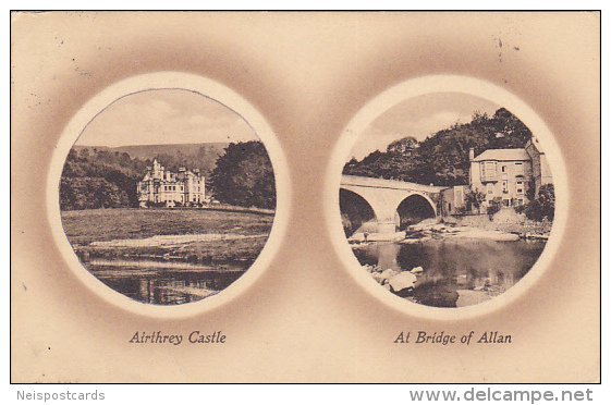 Airthrey Castle and Bridge of Allan, Stirling, Stirlingshire, Scotland, Unite...