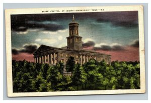 Vintage 1942 Postcard State Capitol Building and Grounds Nashville Tennessee