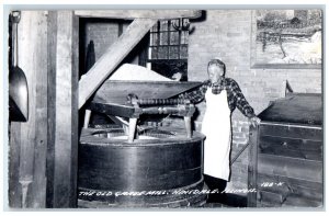 c1950's The Old Graue Mill Worker Hinsdale Illinois IL RPPC Photo Postcard