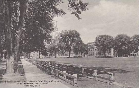 New Hampshire Hanover Dartmouth College Senior Fence Campus View Albertype