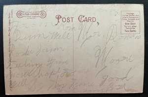 Vintage Postcard 1907-1915 Reid Hospital Corridor & Reid Vase, Richmond, Indiana