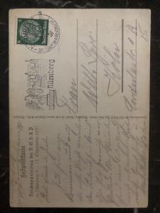 1937 Germany picture Postcard  Propaganda cover Nurnberg Rally NSDAP party