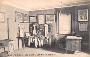 Schiller's Arbeits und Sterbe Zimmer Weimar Germany Unused 