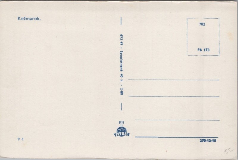 Slovakia Kežmarok View Vintage RPPC C259