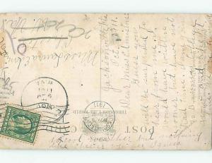 Divided Back POST OFFICE SCENE Jacksonville Florida FL hs1739