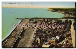 Postcard Old Treport Panorama taken from the Cliff