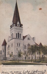 BRANDON, Manitoba, Canada, PU-1909; St. Paul's Presbyterian Church