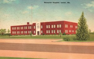 Memorial Hospital Lumar MO Missouri Color-Luke Vintage Postcard
