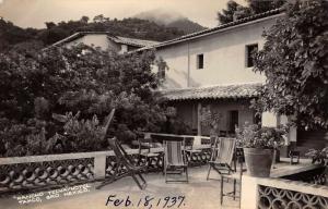 Taxco Guerrero Mexico patio of Rancho Telva Hotel real photo pc Y12027