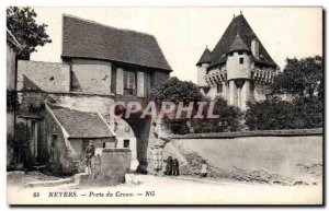 Old Postcard Nevers Porte du Croux NG