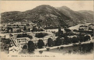 CPA Digne-les-Bains vue sur le lycee and vallee de la bleone (1208729) 