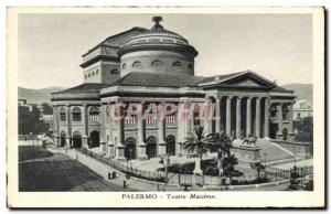 Postcard Old Palermo Teatro Massimo