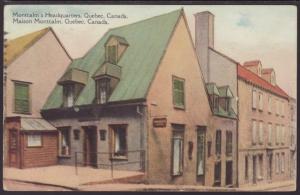 Montcalm's Headquarters,Quebec,Canada Postcard