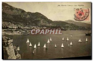 Old Postcard Monte Carlo Regates