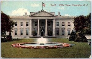 VINTAGE POSTCARD c. 1910s VIEW OF THE WHITE HOUSE WASHINGTON D.C. B096