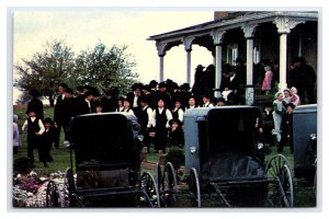 Amish Worship Gathering Heart Of Dutchland Pennsylvania Postcard