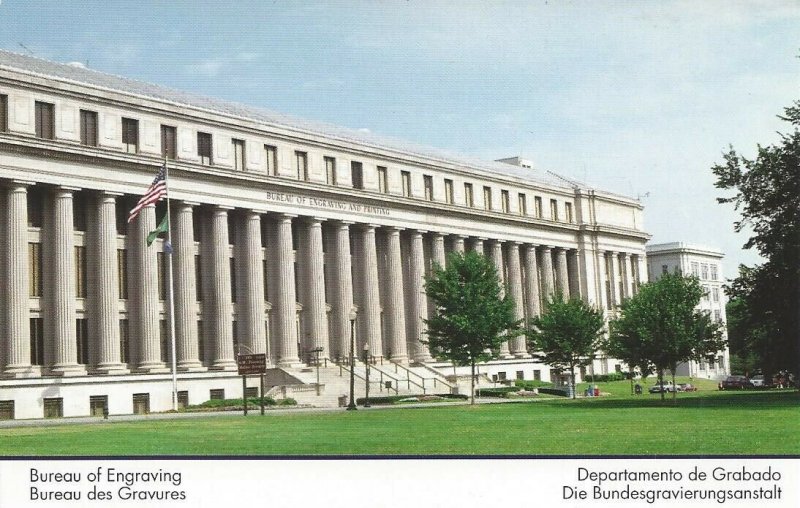 Bureau of Engraving Washington D. C. Vintage Standard View Postcard  49167100116