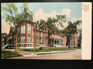 Vintage Postcard 1907-1915 Sisters of Charity Hospital Lewiston Maine 