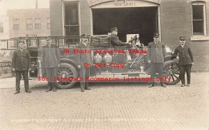 IA, Marshalltown, Iowa, RPPC, Hose Company No 1 Firetruck & Firemen, Photo