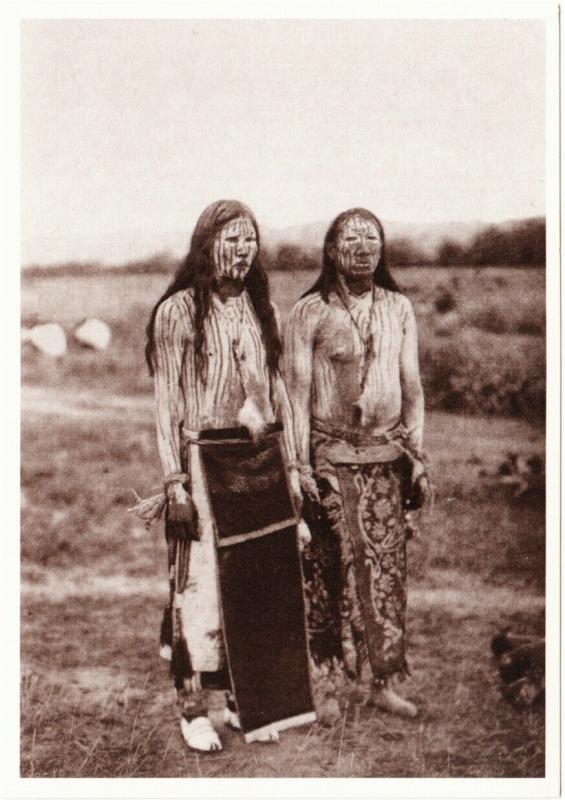 Cheyenne Sun Dance Pledgers in 1911 Native American Modern Postcard