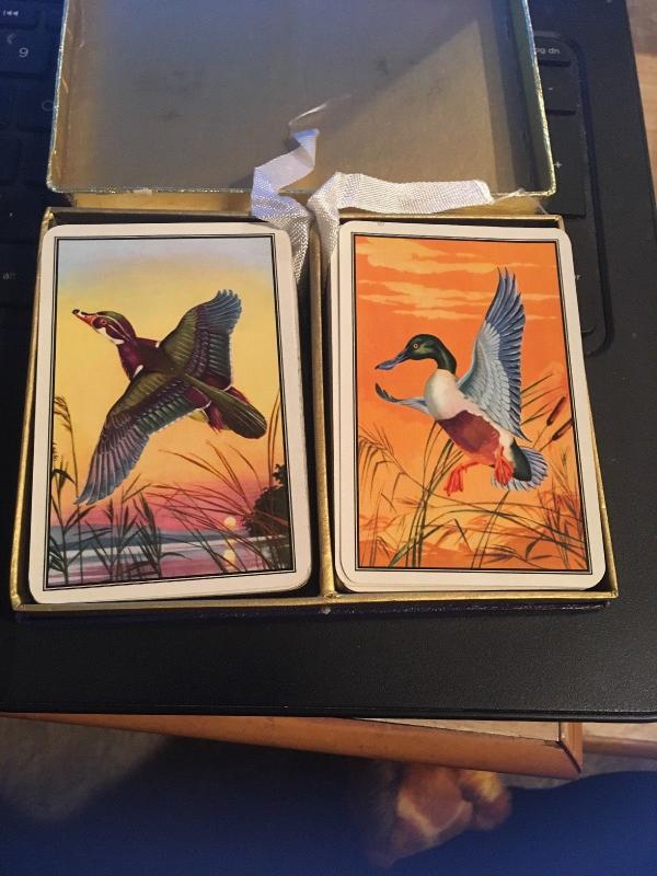 Vintage PIATNIK VIENNA KINGSBRIDGE Sovereign Double Deck Cards , Game Birds