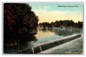 Vintage 1910's Postcard Steele Dam Park & Lake Dayton Ohio