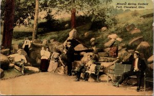 Postcard Mineral Spring at Garfield Park in Cleveland, Ohio