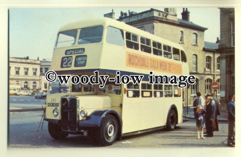 tm5574 - Rochdale Corporation Bus no 235 - postcard