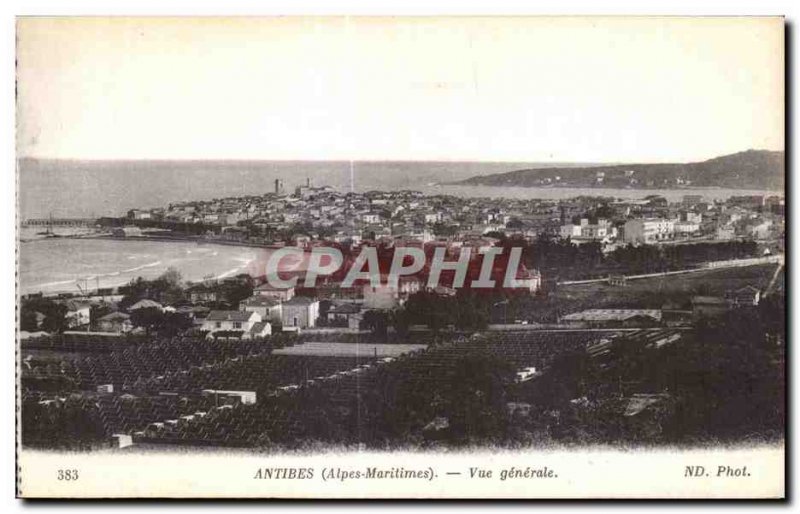 Old Postcard Antibes seen Generale