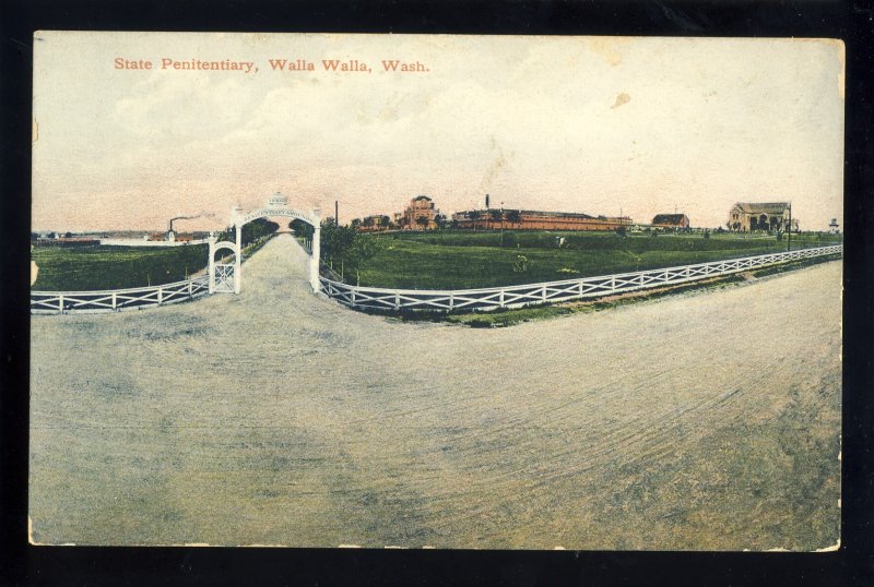 Walla Walla, Washington/WA Postcard, Early View Of State Penitentiary