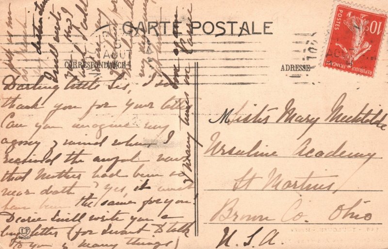 Vintage Postcard Toulouse Muses Grand Cloitre Des Augustins