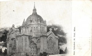 Vintage Postcard 1908 New Cathedral Religious Building St. Paul Minnesota MN