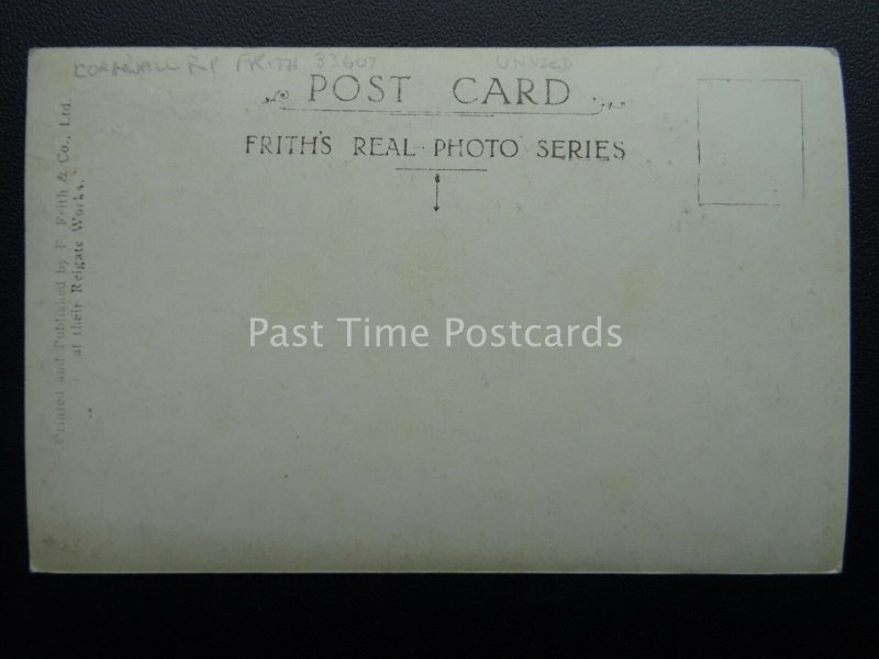 Cornwall BOSCASTLE Harbour & Profile Rock - Old RP Postcard by Frith